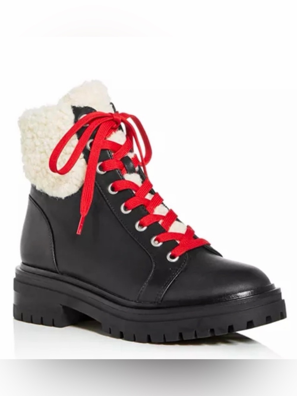 Lace Up Ankle Boot with Faux Fur by Kenneth Cole